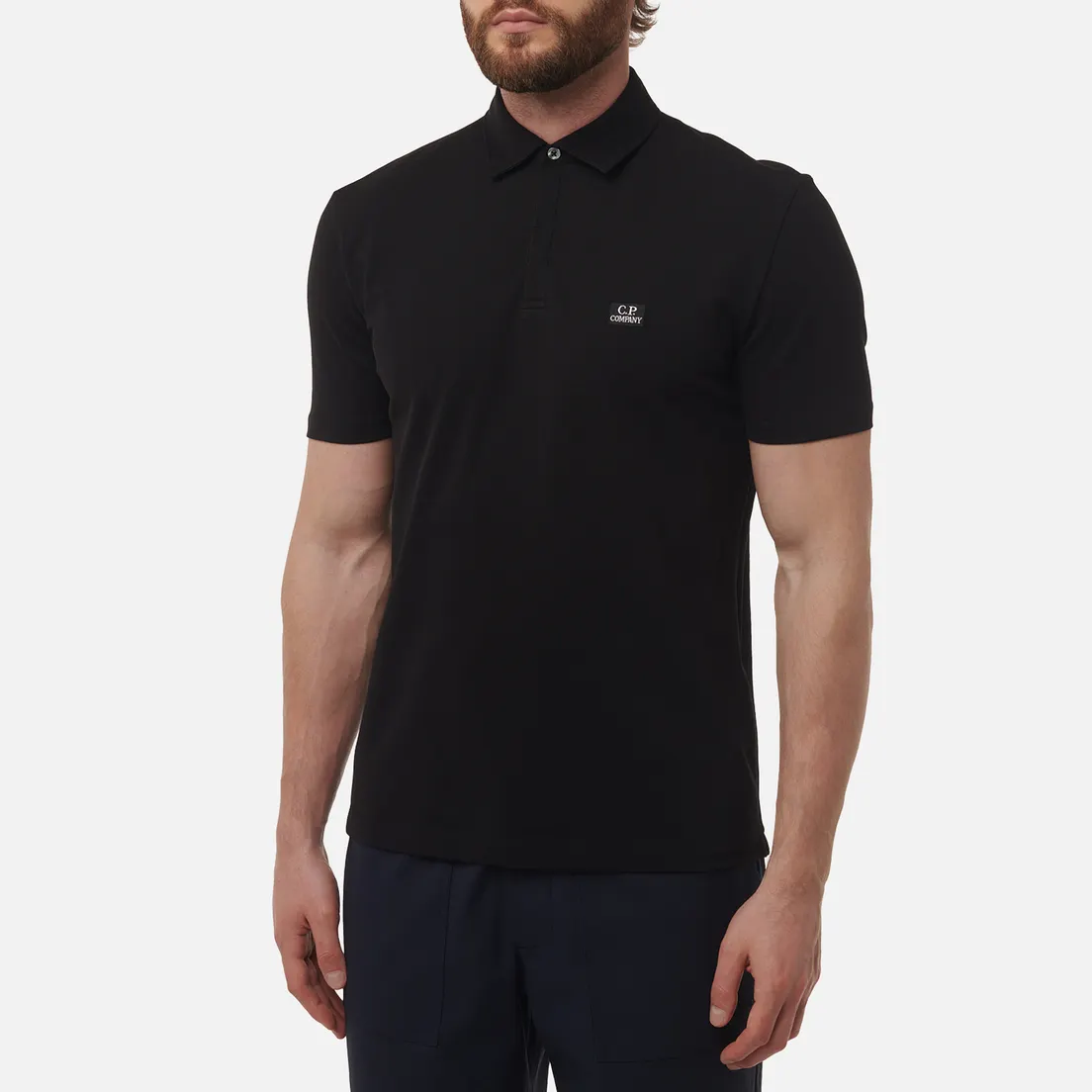C.P. Company Мужское поло Stretch Piquet Logo Regular Fit