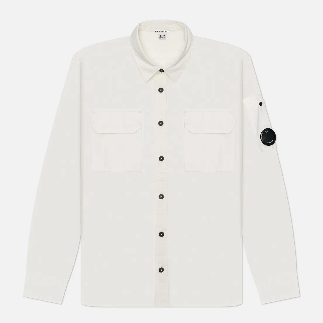 C.P. Company Мужская рубашка Organic Gabardine Lens Garment Dyed
