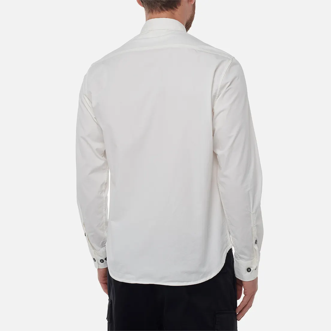 C.P. Company Мужская рубашка Organic Gabardine Lens Garment Dyed