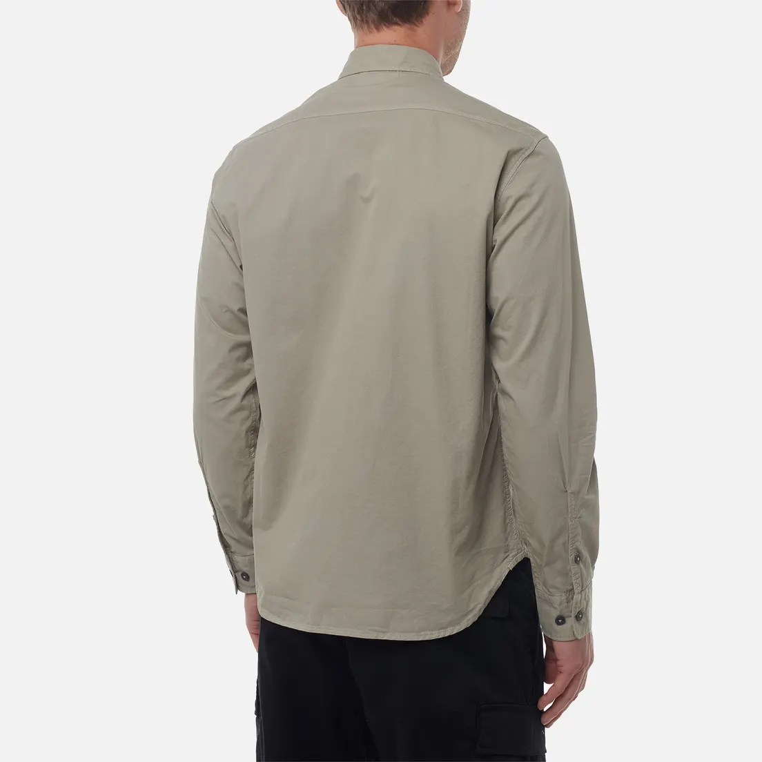 C.P. Company Мужская рубашка Organic Gabardine Lens Garment Dyed