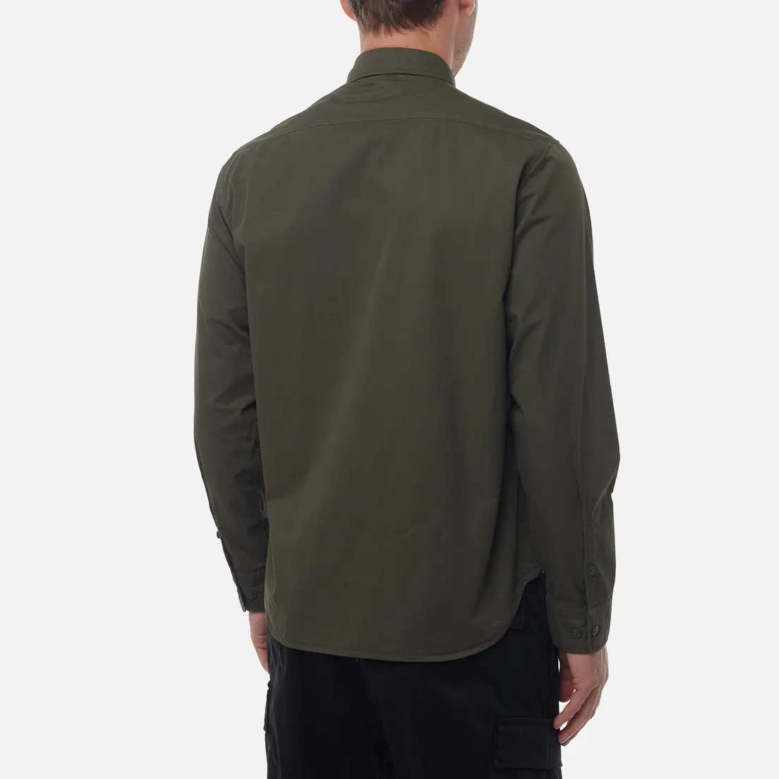 C.P. Company Мужская рубашка Organic Gabardine Lens Garment Dyed