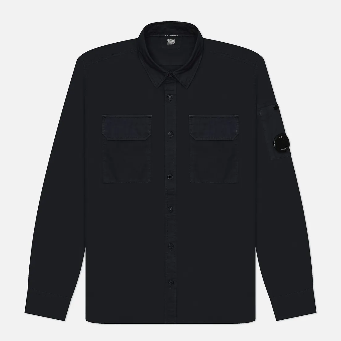 C.P. Company Мужская рубашка Organic Gabardine Lens Garment Dyed