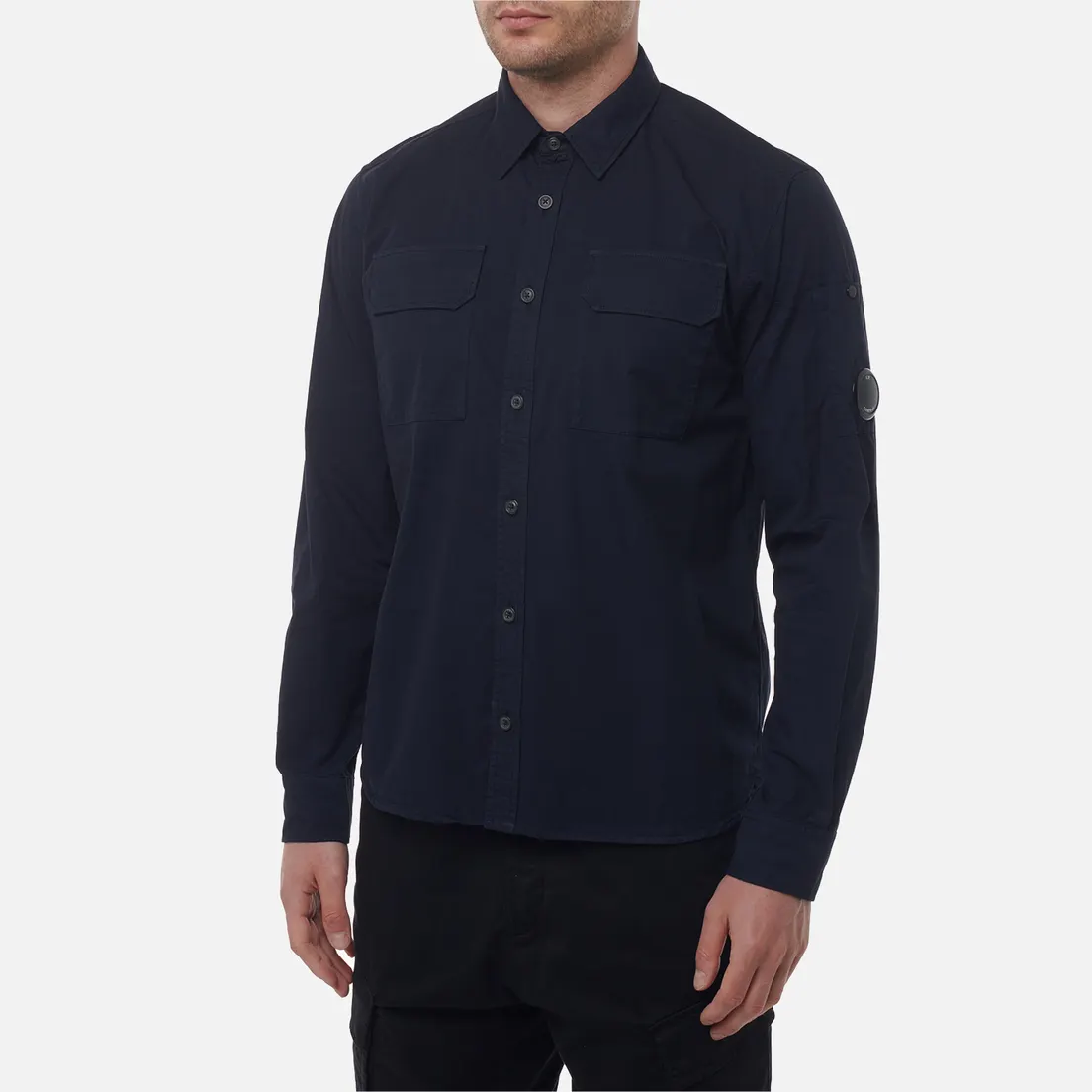 C.P. Company Мужская рубашка Organic Gabardine Lens Garment Dyed