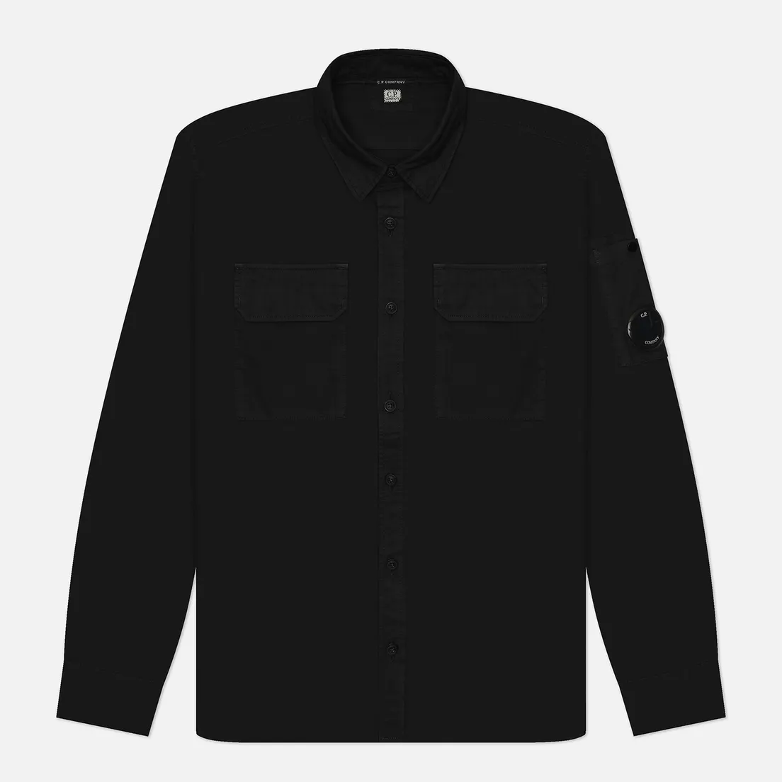 C.P. Company Мужская рубашка Organic Gabardine Lens Garment Dyed