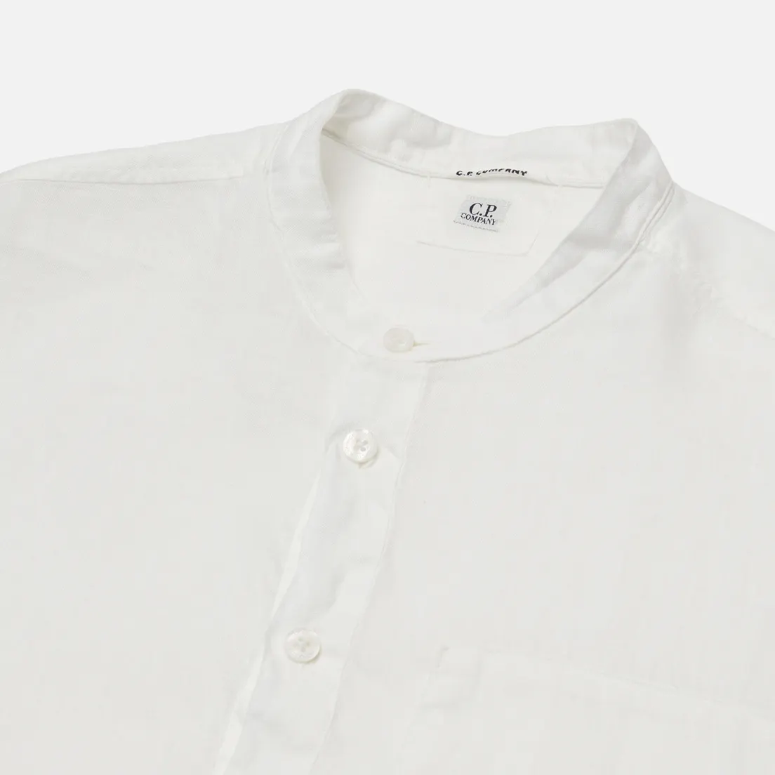 C.P. Company Мужская рубашка Linen Banded Collar