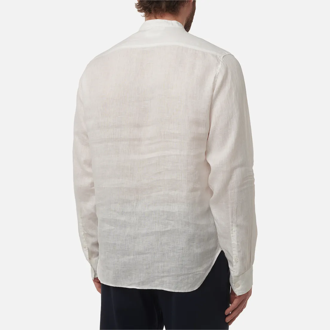 C.P. Company Мужская рубашка Linen Banded Collar