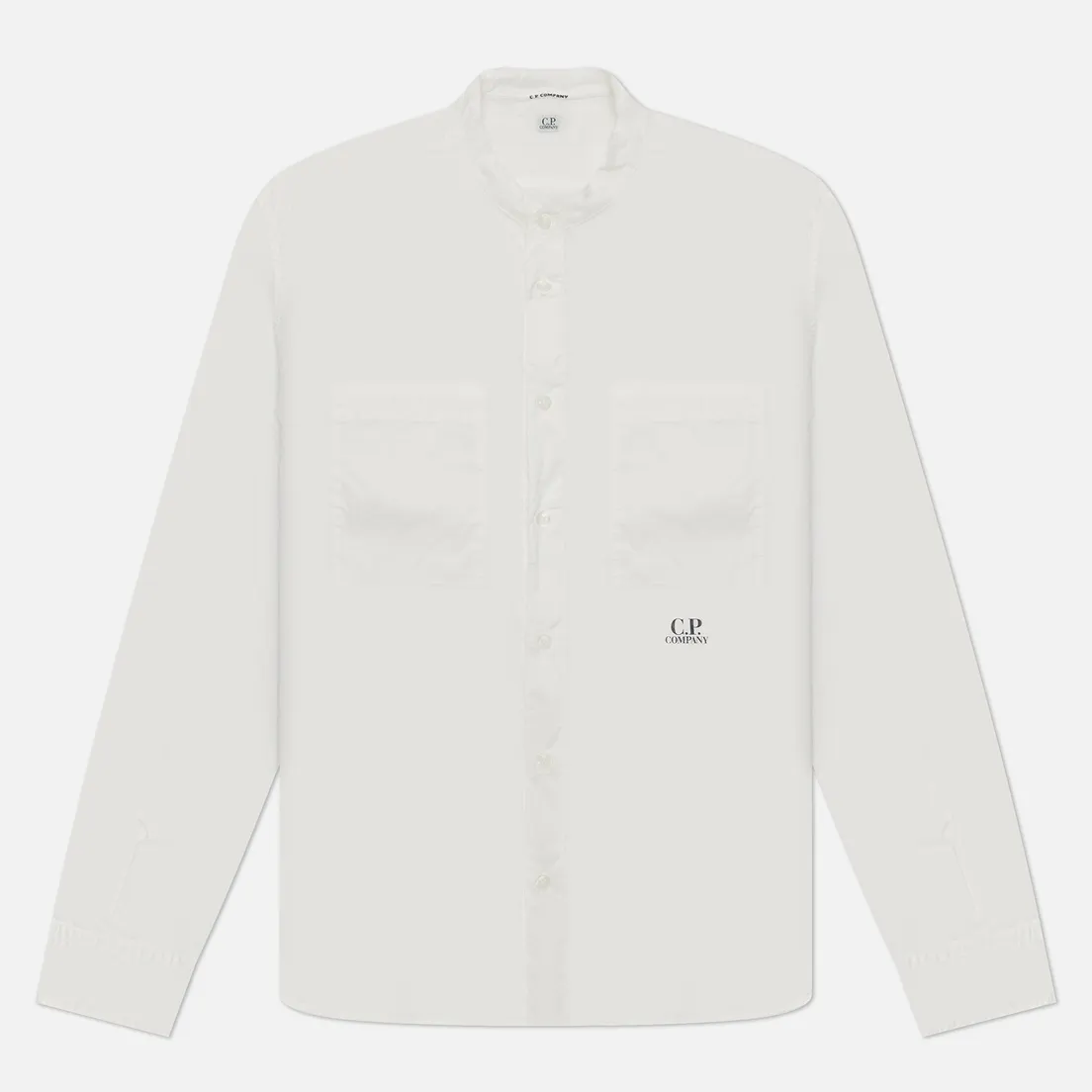 C.P. Company Мужская рубашка Light Mussola Banded Collar