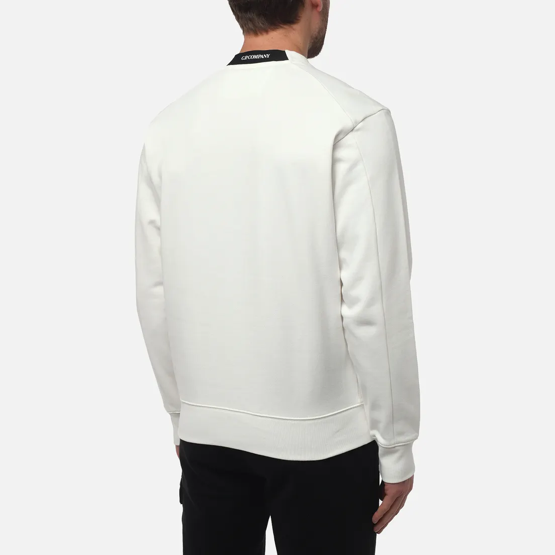 C.P. Company Мужская толстовка Diagonal Raised Fleece Lens Crew Neck