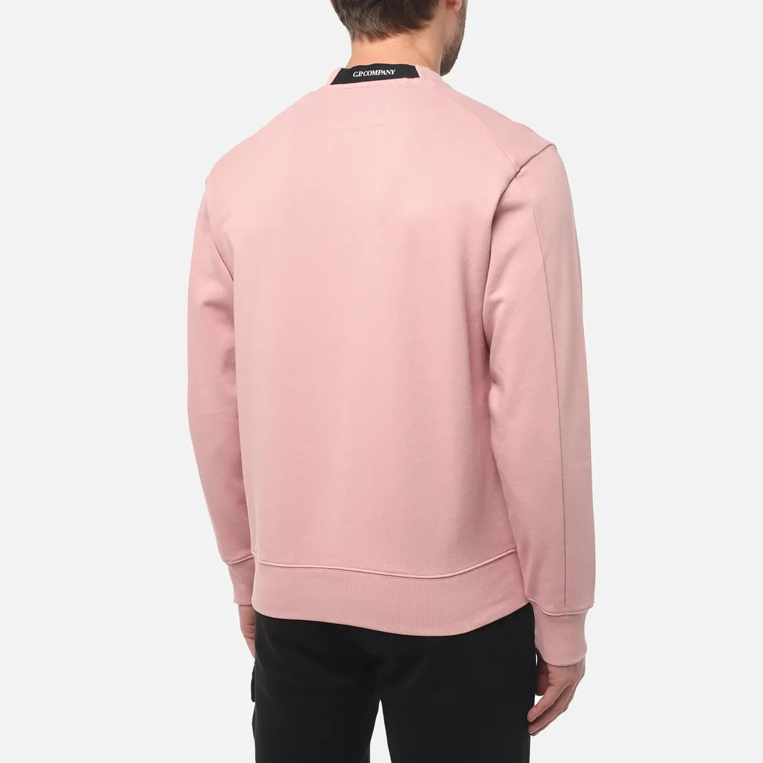 C.P. Company Мужская толстовка Diagonal Raised Fleece Lens Crew Neck