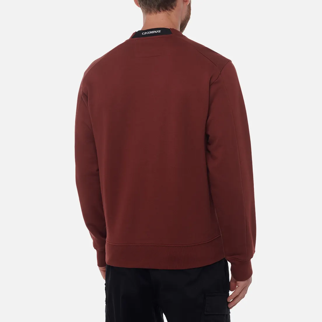 C.P. Company Мужская толстовка Diagonal Raised Fleece Lens Crew Neck