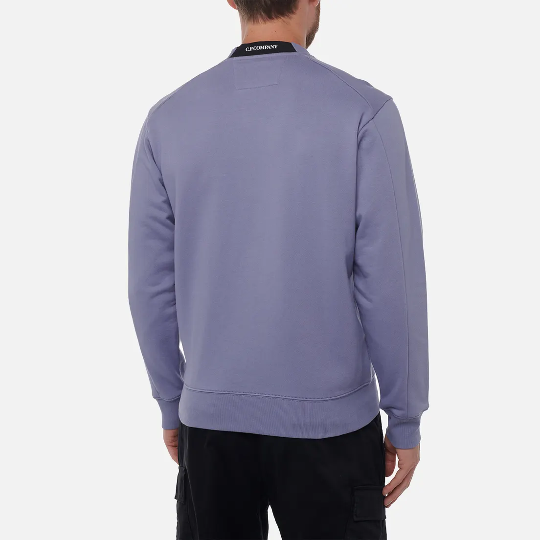 C.P. Company Мужская толстовка Diagonal Raised Fleece Lens Crew Neck