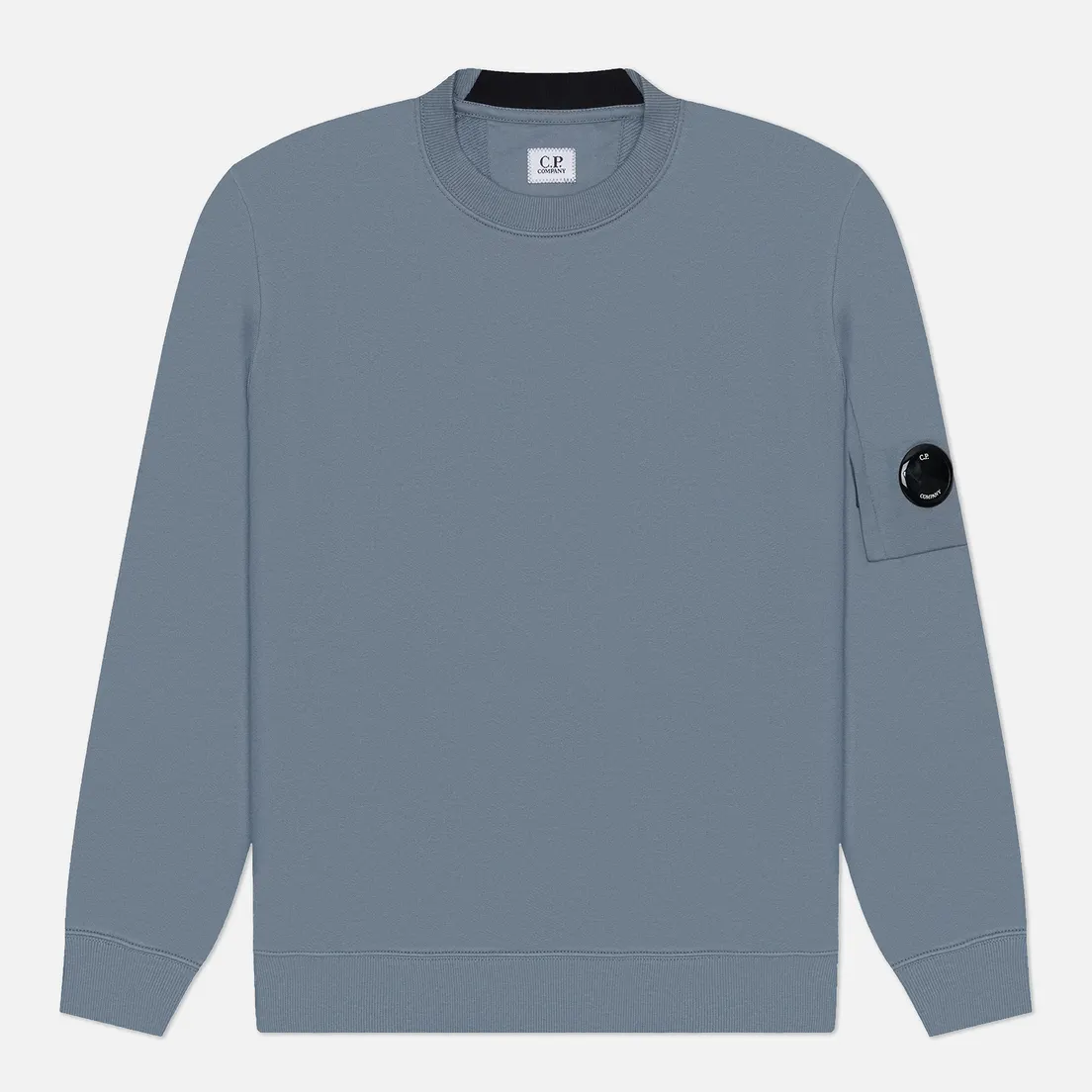 C.P. Company Мужская толстовка Diagonal Raised Fleece Lens Crew Neck
