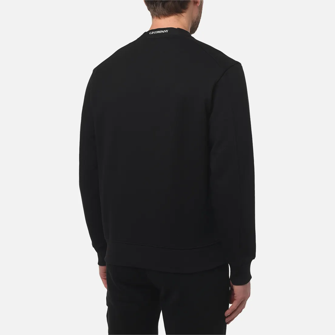 C.P. Company Мужская толстовка Diagonal Raised Fleece Lens Crew Neck