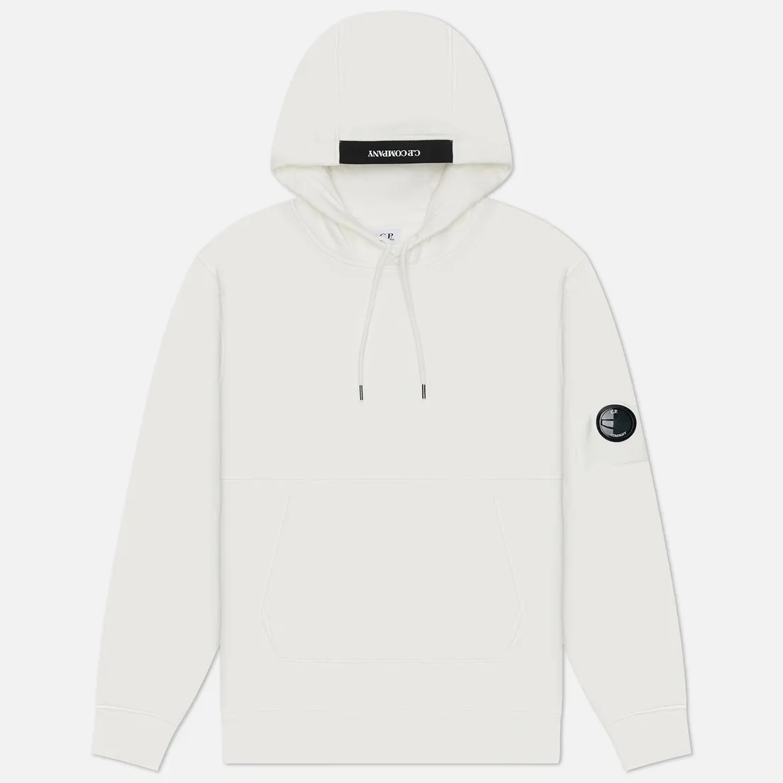 C.P. Company Мужская толстовка Embroidered Logo Diagonal Raised Fleece Hoodie