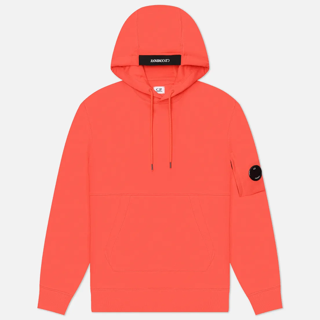 C.P. Company Мужская толстовка Embroidered Logo Diagonal Raised Fleece Hoodie