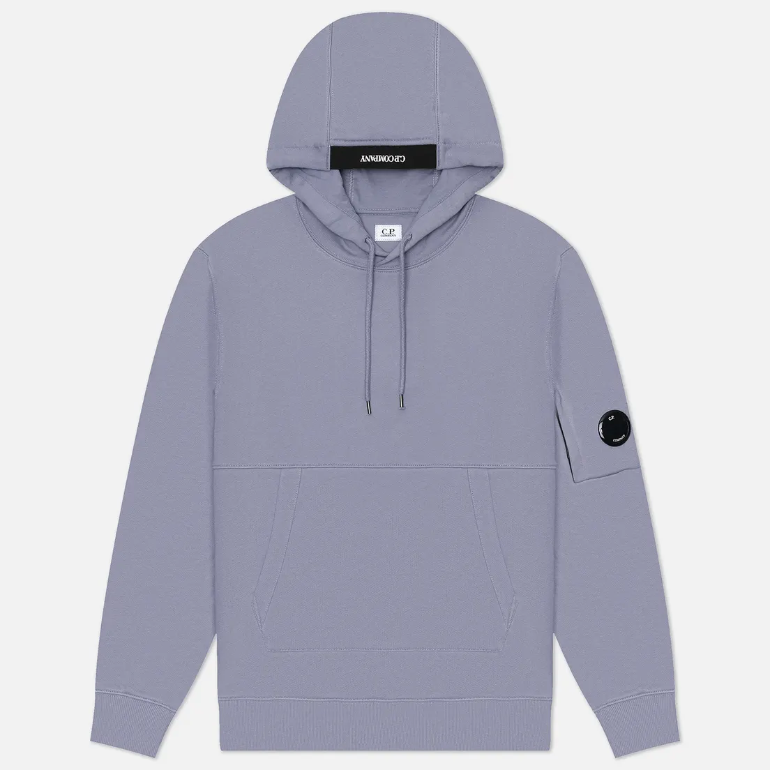 C.P. Company Мужская толстовка Embroidered Logo Diagonal Raised Fleece Hoodie