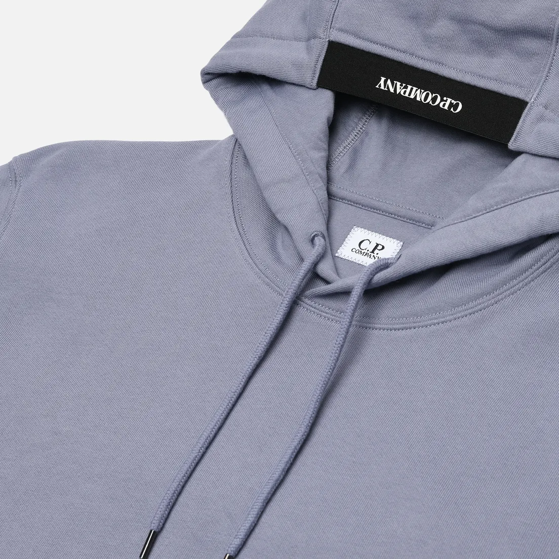 C.P. Company Мужская толстовка Embroidered Logo Diagonal Raised Fleece Hoodie