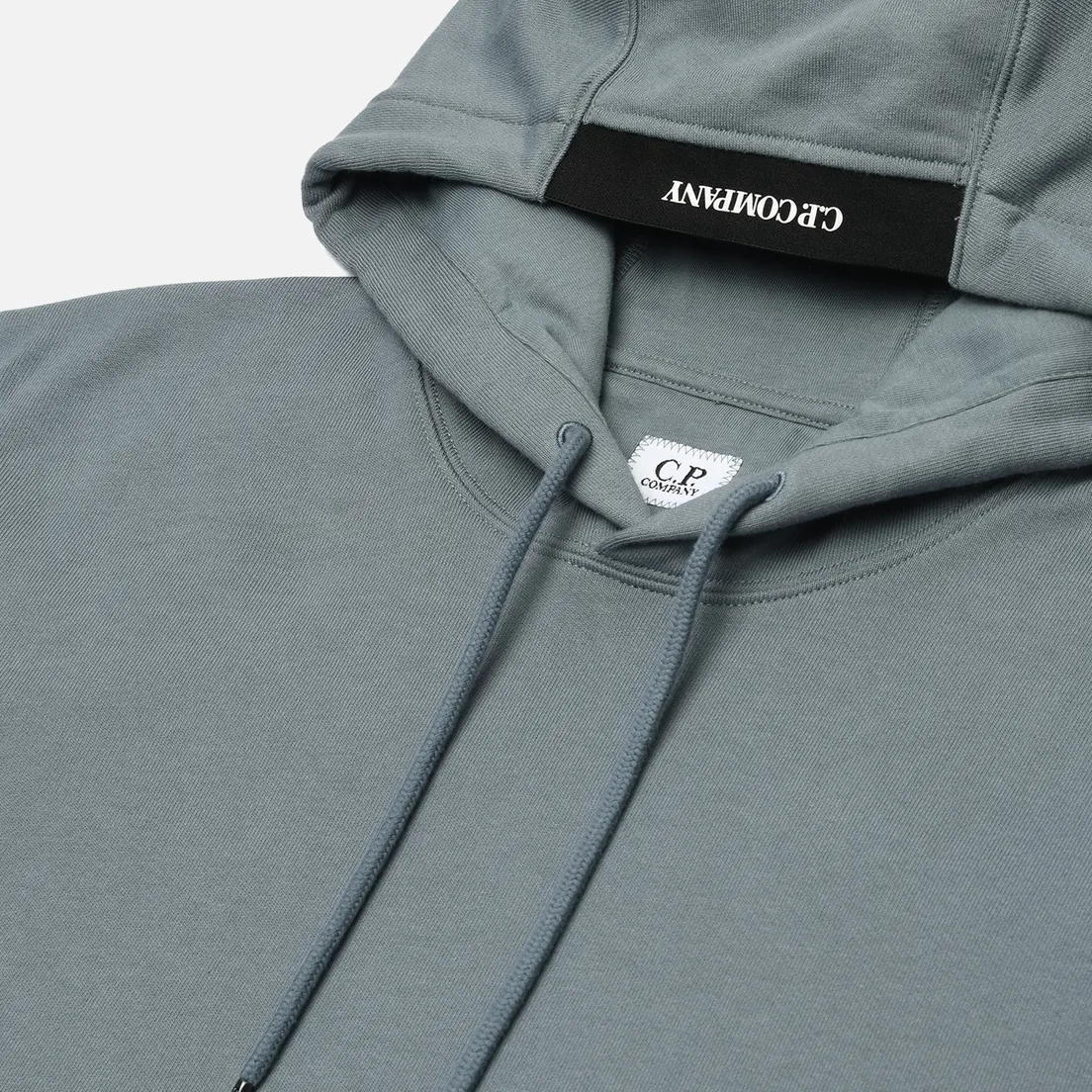 C.P. Company Мужская толстовка Embroidered Logo Diagonal Raised Fleece Hoodie