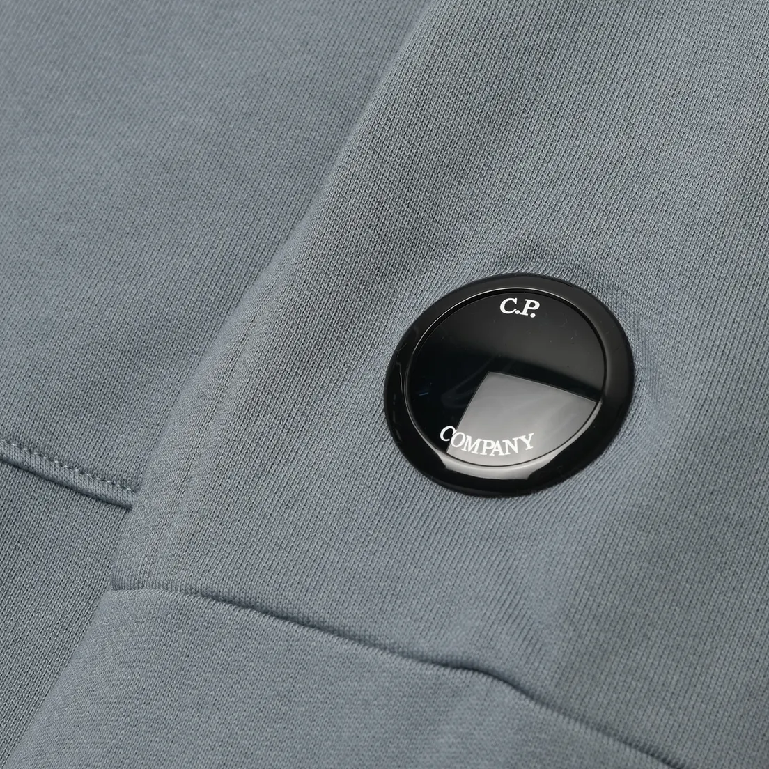 C.P. Company Мужская толстовка Embroidered Logo Diagonal Raised Fleece Hoodie