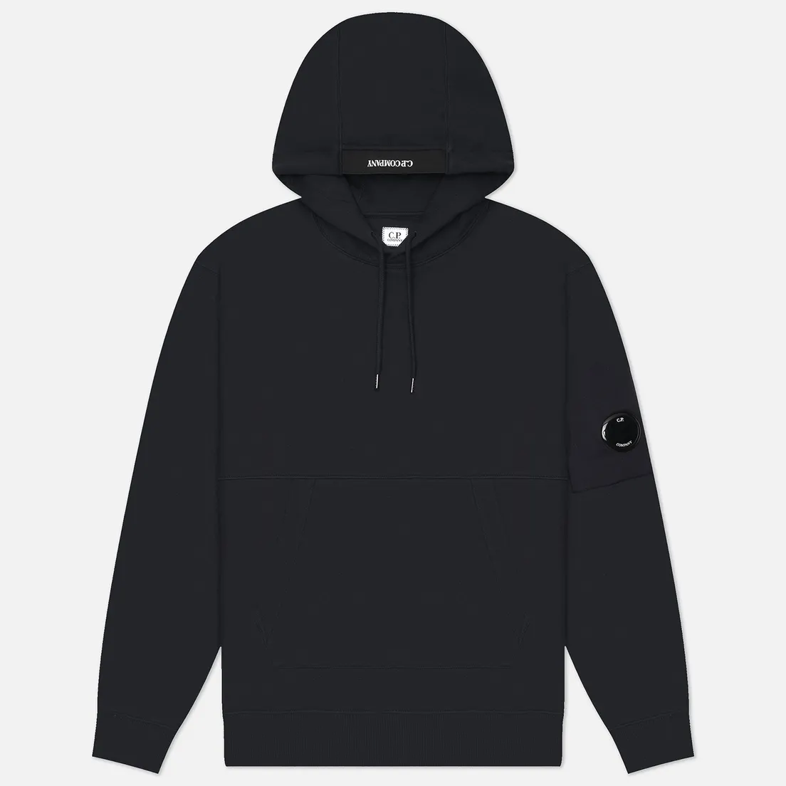 C.P. Company Мужская толстовка Embroidered Logo Diagonal Raised Fleece Hoodie