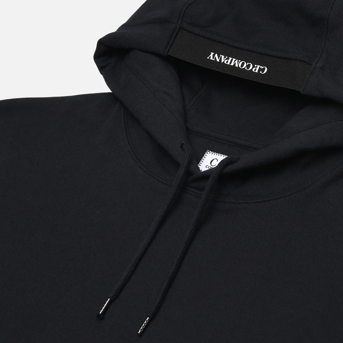 C.P. Company Мужская толстовка Embroidered Logo Diagonal Raised Fleece Hoodie