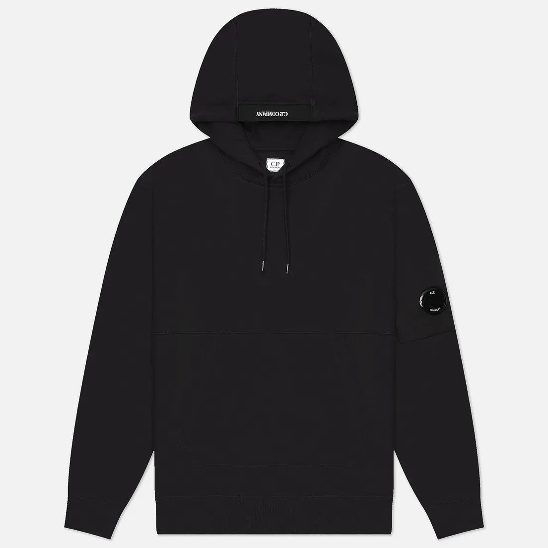 C.P. Company Мужская толстовка Embroidered Logo Diagonal Raised Fleece Hoodie