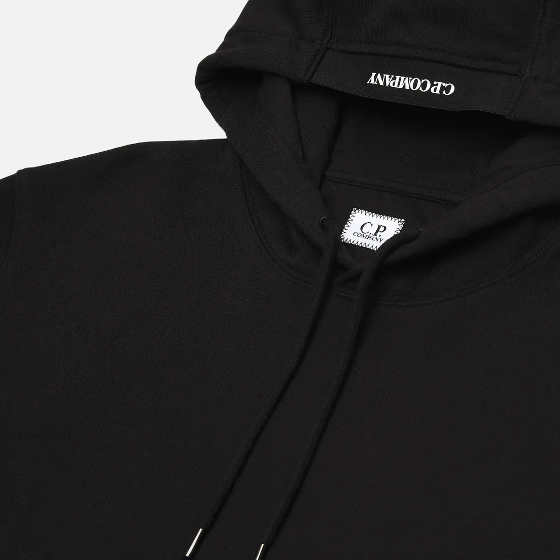 C.P. Company Мужская толстовка Embroidered Logo Diagonal Raised Fleece Hoodie