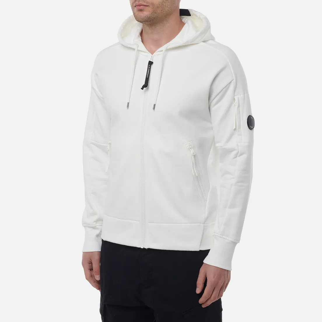 C.P. Company Мужская толстовка Diagonal Raised Fleece Full Zip Hoodie