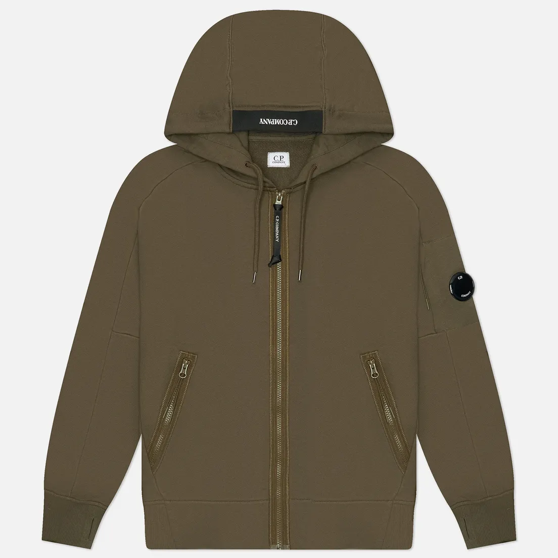 C.P. Company Мужская толстовка Diagonal Raised Fleece Full Zip Hoodie