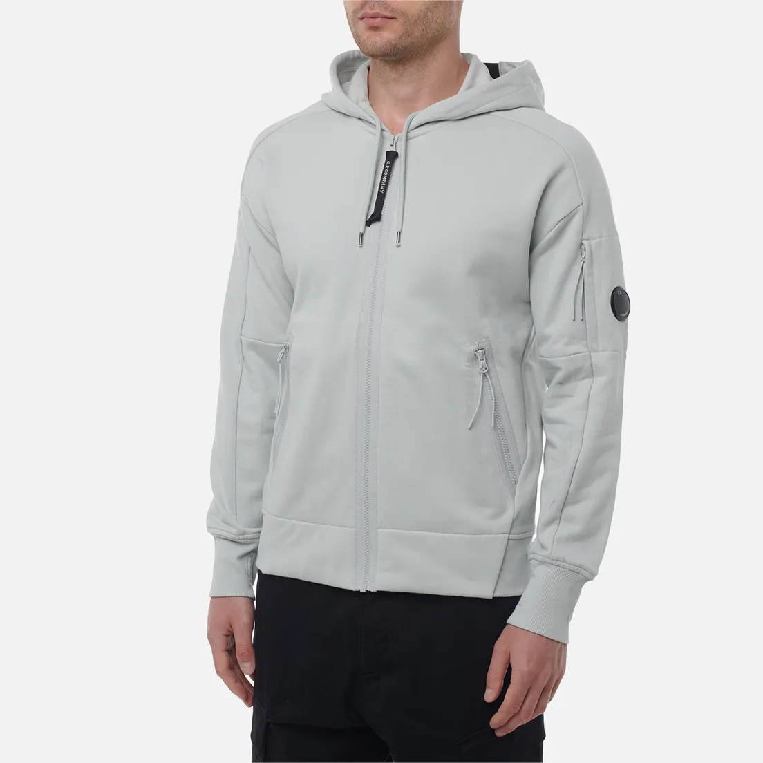 C.P. Company Мужская толстовка Diagonal Raised Fleece Full Zip Hoodie