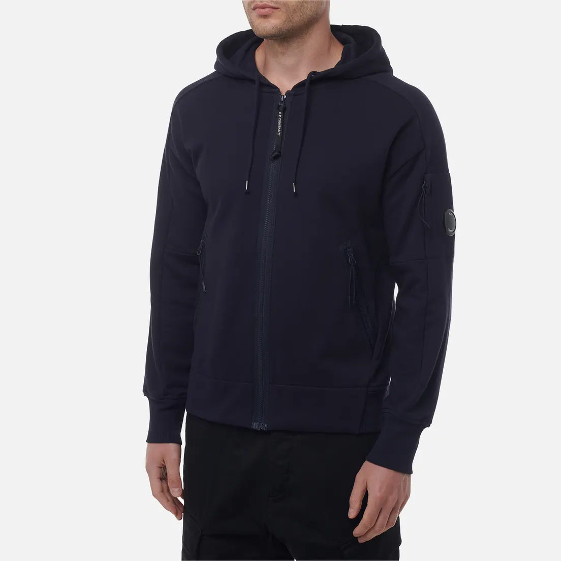 C.P. Company Мужская толстовка Diagonal Raised Fleece Full Zip Hoodie