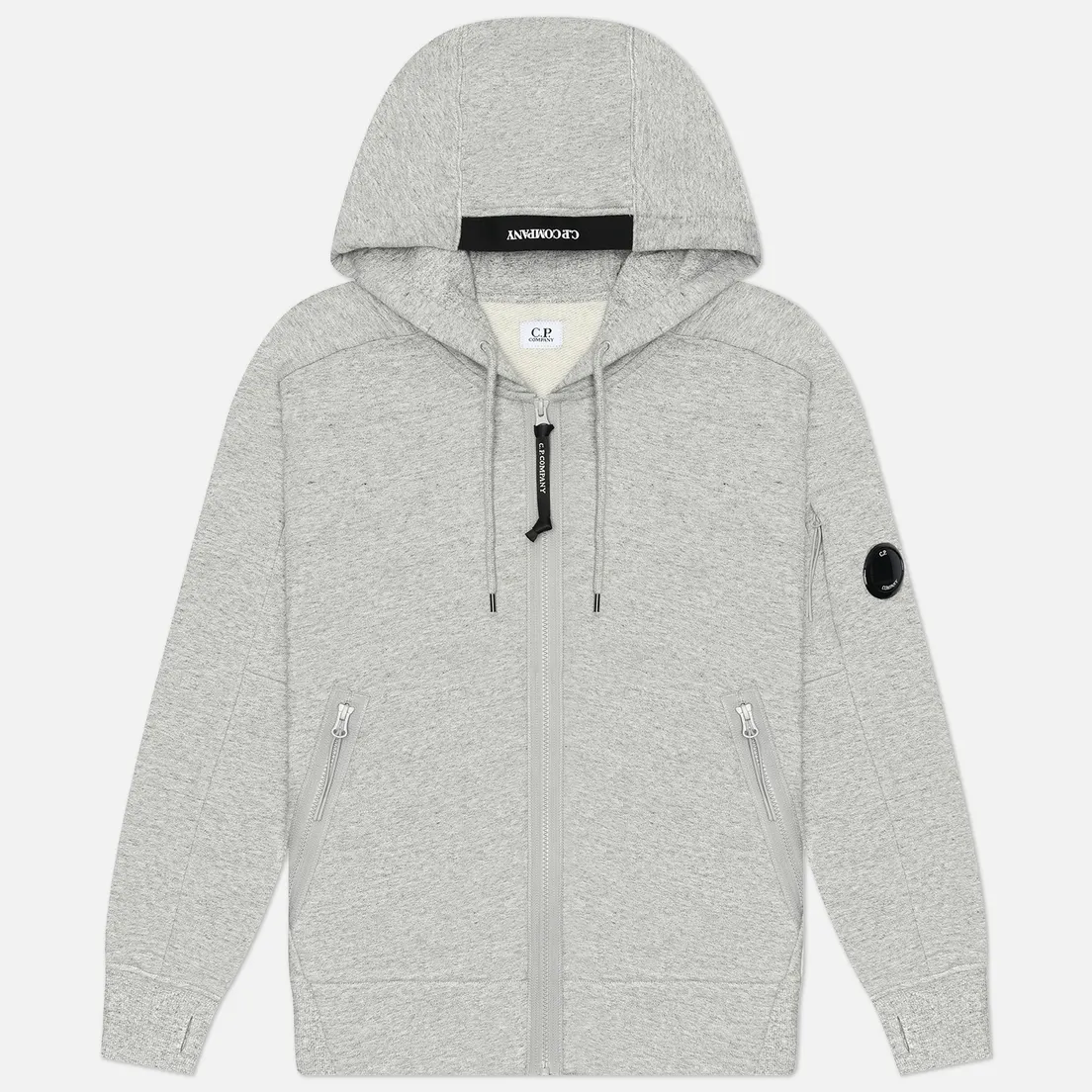 C.P. Company Мужская толстовка Diagonal Raised Fleece Full Zip Hoodie