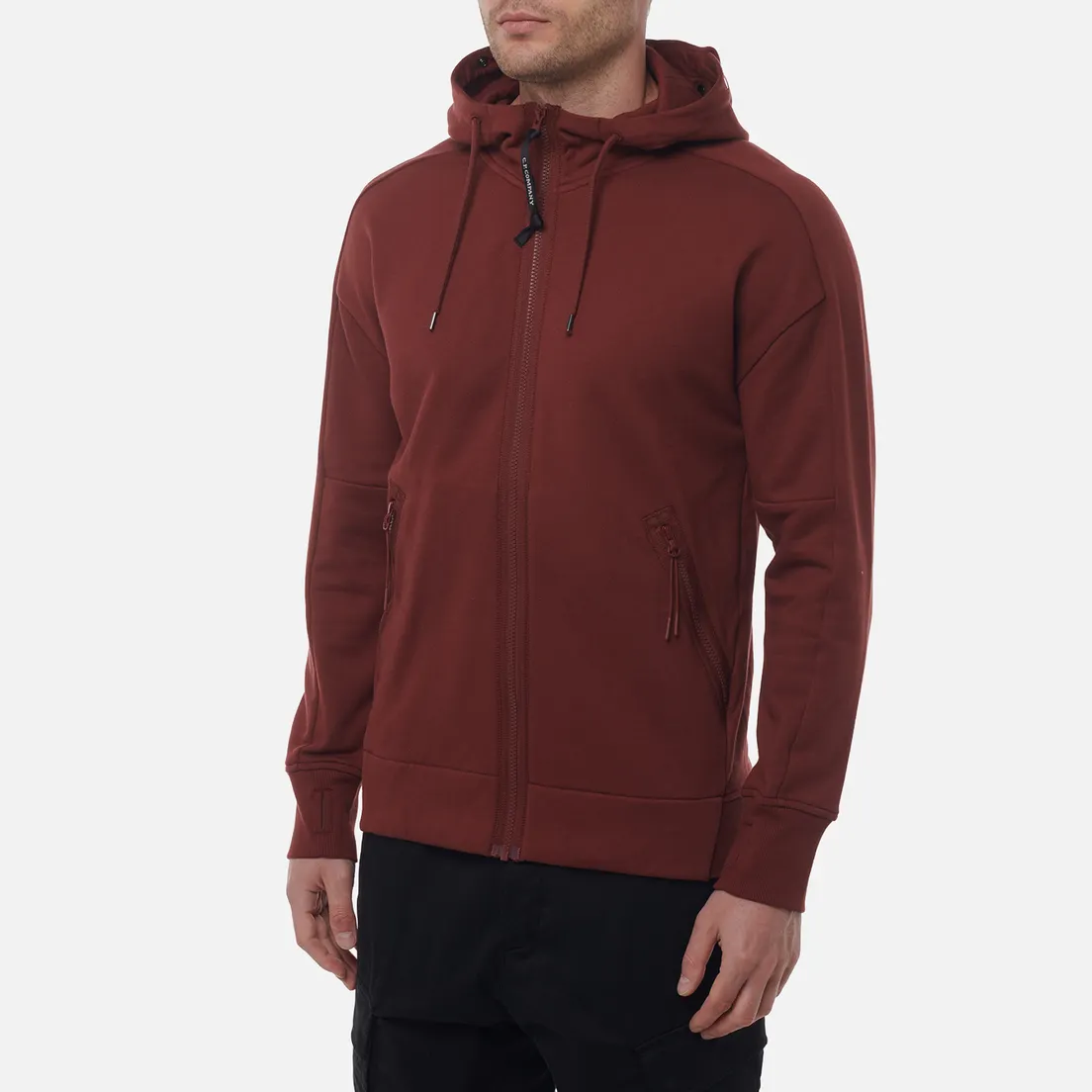 C.P. Company Мужская толстовка Diagonal Raised Fleece Goggle Zipped Hoodie Regular