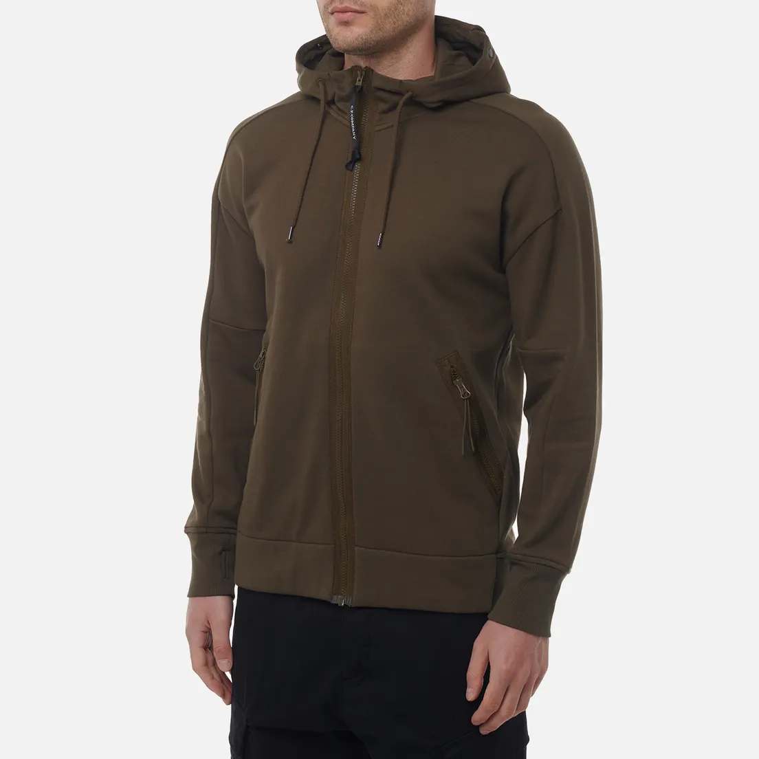 C.P. Company Мужская толстовка Diagonal Raised Fleece Goggle Zipped Hoodie Regular