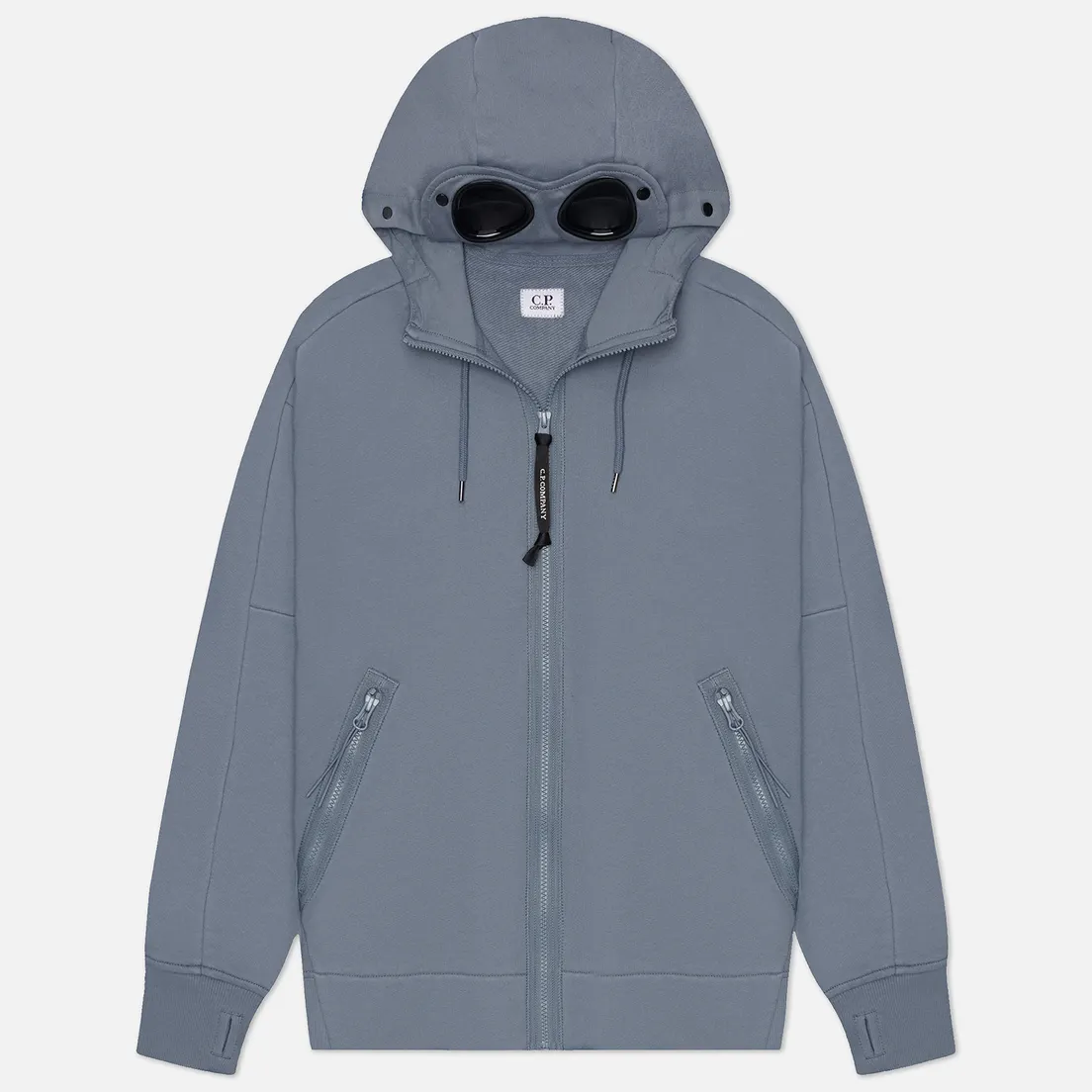 C.P. Company Мужская толстовка Diagonal Raised Fleece Goggle Zipped Hoodie Regular