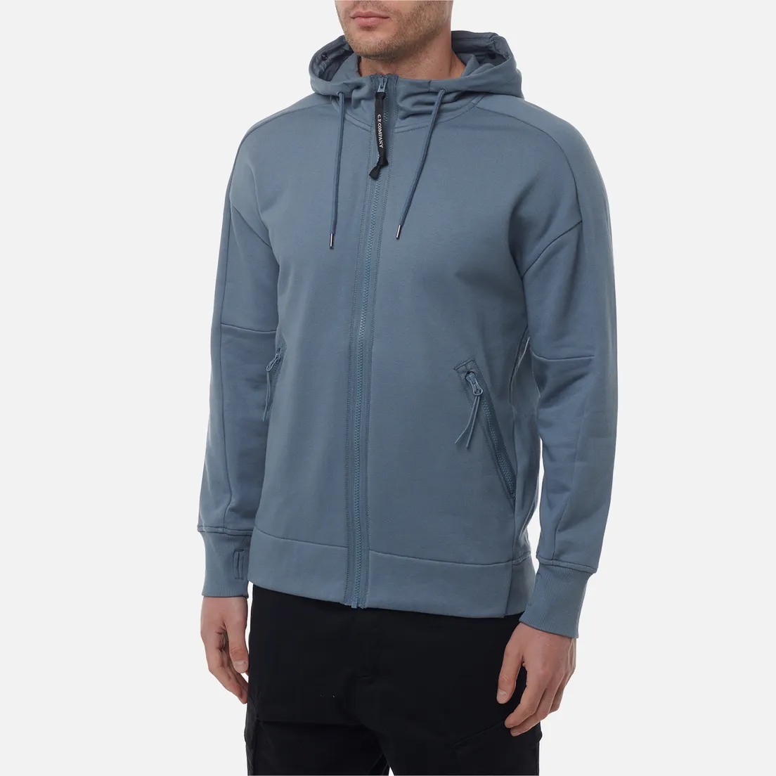 C.P. Company Мужская толстовка Diagonal Raised Fleece Goggle Zipped Hoodie Regular