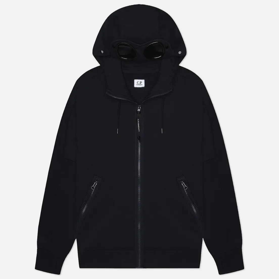 C.P. Company Мужская толстовка Diagonal Raised Fleece Goggle Zipped Hoodie Regular