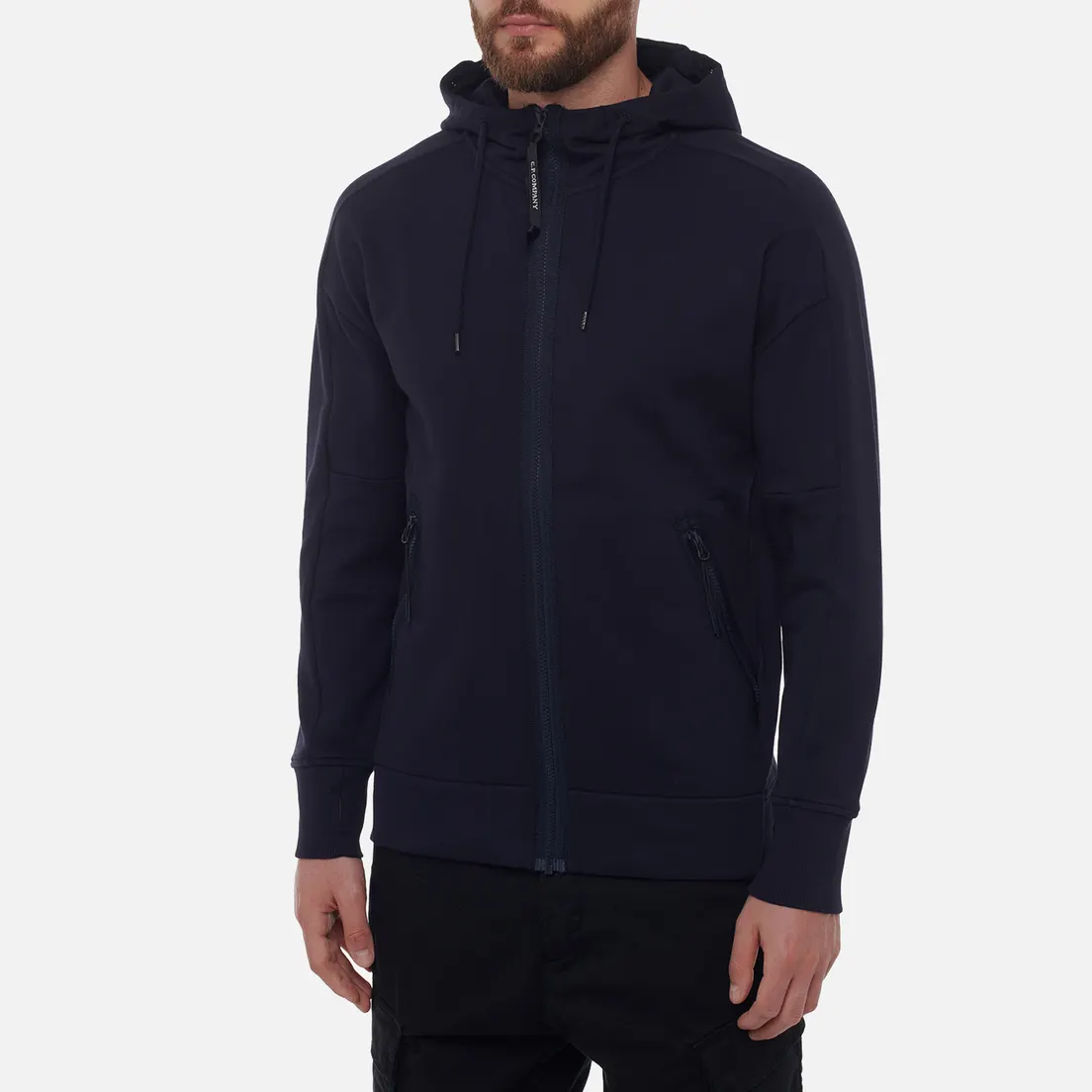 C.P. Company Мужская толстовка Diagonal Raised Fleece Goggle Zipped Hoodie Regular