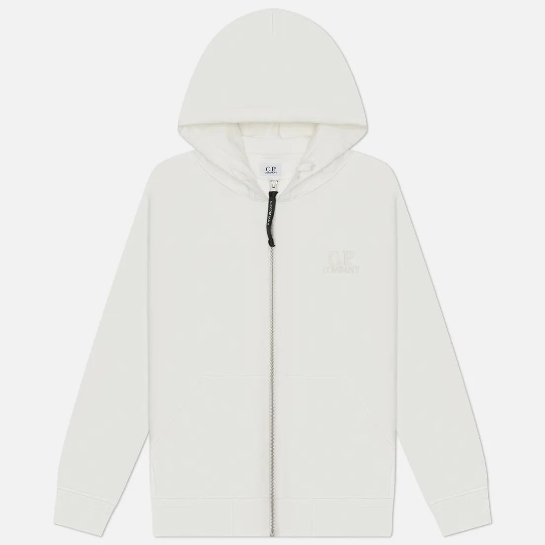 C.P. Company Мужская толстовка Diagonal Raised Fleece Full Zip Logo Hoodie