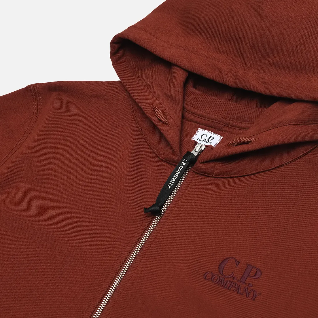 C.P. Company Мужская толстовка Diagonal Raised Fleece Full Zip Logo Hoodie