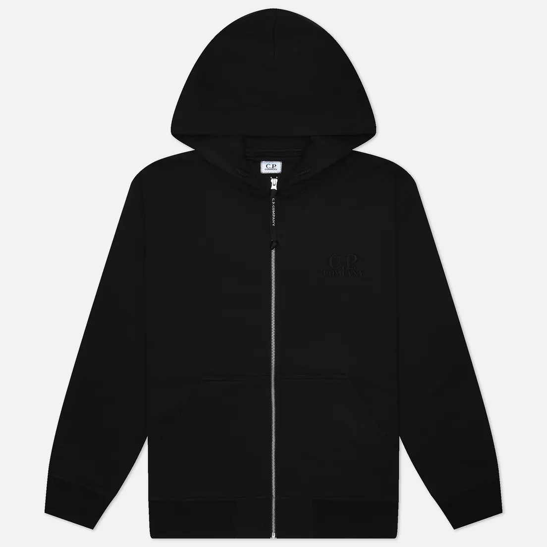 C.P. Company Мужская толстовка Diagonal Raised Fleece Full Zip Logo Hoodie