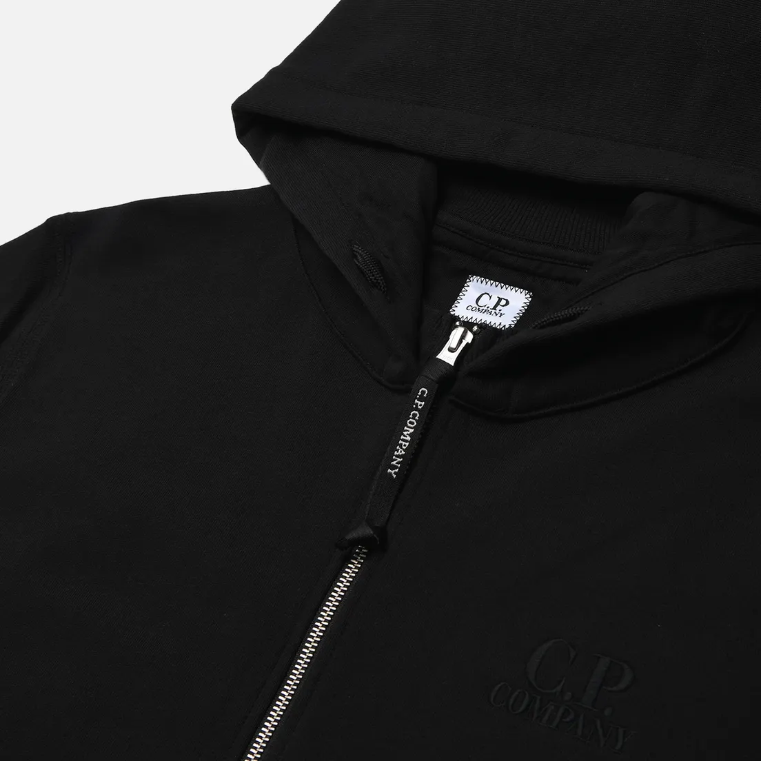 C.P. Company Мужская толстовка Diagonal Raised Fleece Full Zip Logo Hoodie