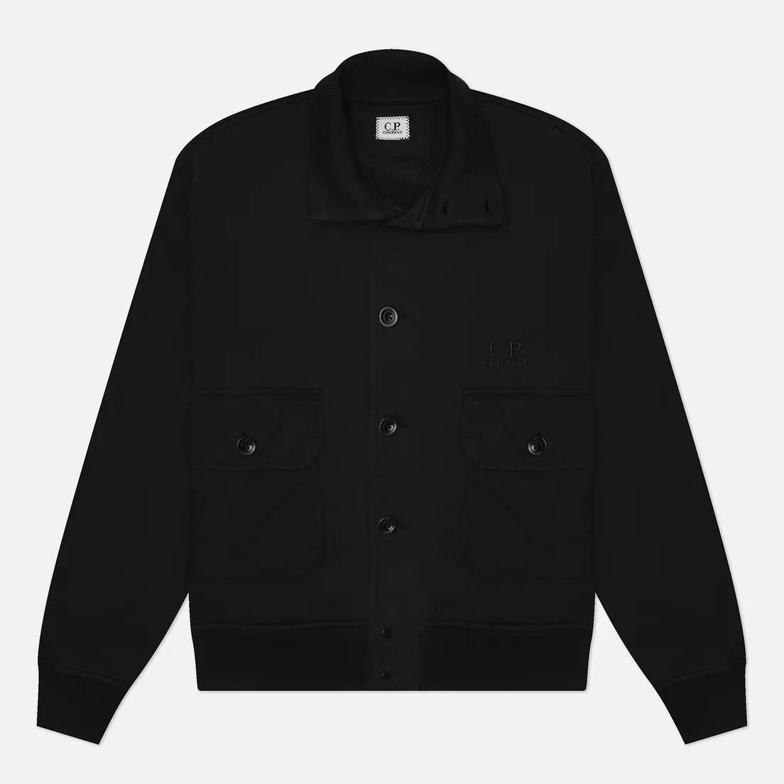 C.P. Company Мужская толстовка Cotton Diagonal Fleece Full Button