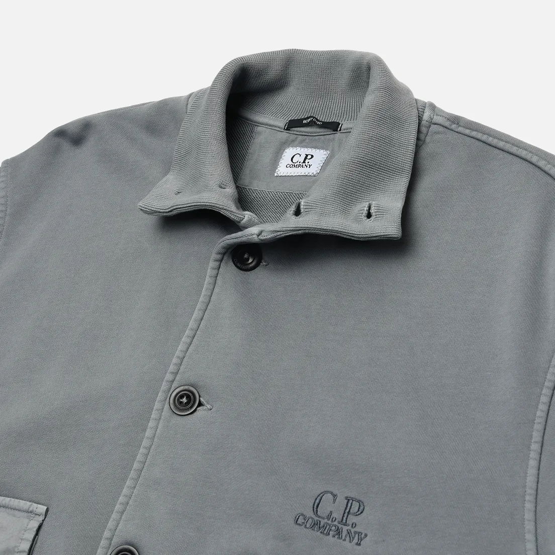 C.P. Company Мужская толстовка Cotton Diagonal Fleece Full Button