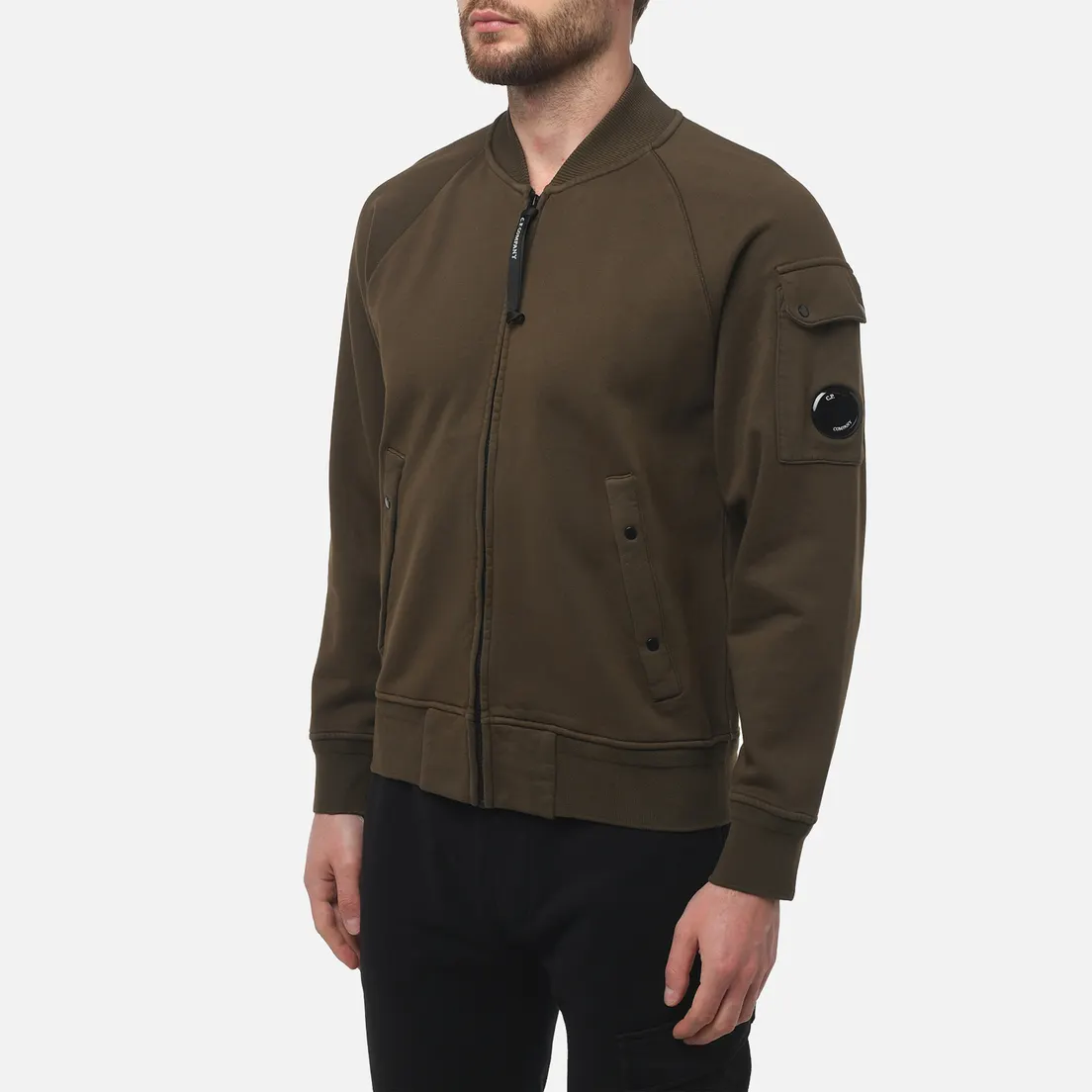C.P. Company Мужская толстовка Cotton Diagonal Fleece Full Zip