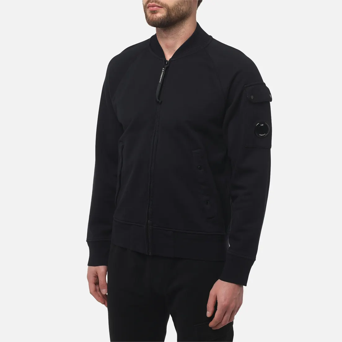 C.P. Company Мужская толстовка Cotton Diagonal Fleece Full Zip