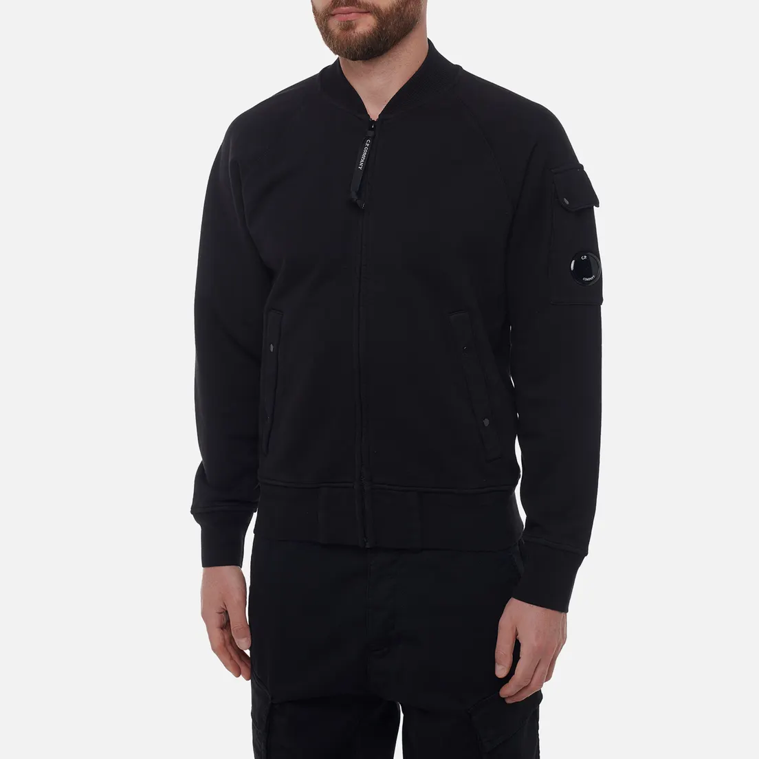 C.P. Company Мужская толстовка Cotton Diagonal Fleece Full Zip