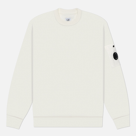   Brandshop Мужская толстовка C.P. Company Cotton Diagonal Fleece Crew Neck, цвет белый, размер L