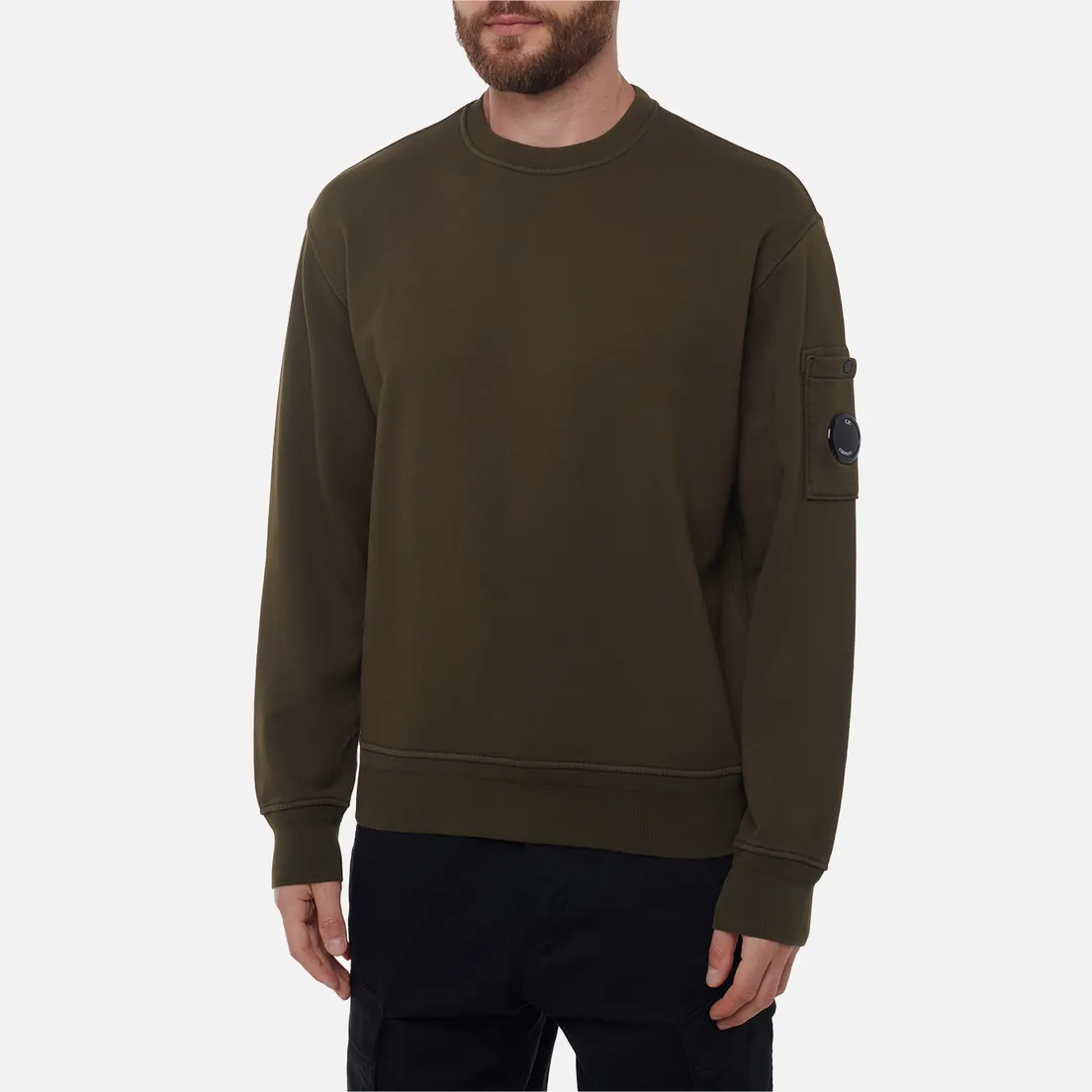 C.P. Company Мужская толстовка Cotton Diagonal Fleece Crew Neck