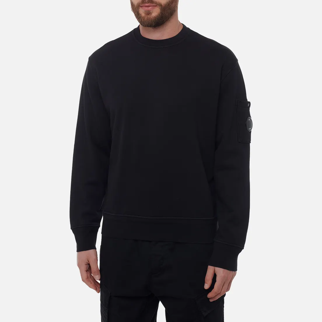 C.P. Company Мужская толстовка Cotton Diagonal Fleece Crew Neck